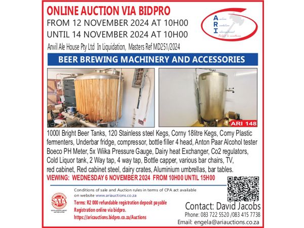BEER BREWING MACHINERY & EQUIPMENT